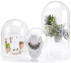 9 X 13 Glass Display Dome With Baseless Bottom - Clear -LuxeDisplay Shop dcgdomel.ra3 preview