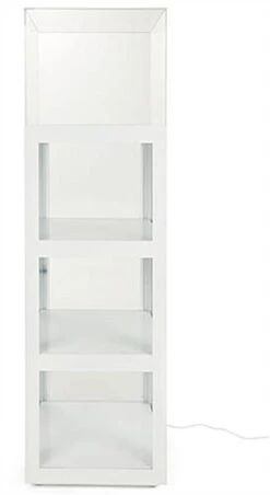 20" Acrylic Display Case W/ Interior LED Lights, Locking Fixed Shelves- White 13 20" Acrylic Display Case W/ Interior LED Lights, Locking Fixed Shelves- White -LuxeDisplay Shop dcisdwh.ra11 preview