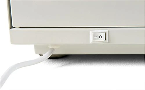 20" Acrylic Display Case W/ Interior LED Lights, Locking Fixed Shelves- White 11 20" Acrylic Display Case W/ Interior LED Lights, Locking Fixed Shelves- White - Image 9