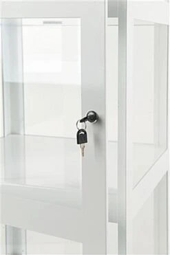 20" Acrylic Display Case W/ Interior LED Lights, Locking Fixed Shelves- White 17 20" Acrylic Display Case W/ Interior LED Lights, Locking Fixed Shelves- White -LuxeDisplay Shop dcisdwh.rra5 preview