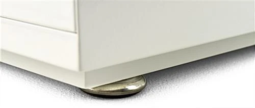 20" Acrylic Display Case W/ Interior LED Lights, Locking Fixed Shelves- White 10 20" Acrylic Display Case W/ Interior LED Lights, Locking Fixed Shelves- White - Image 8