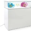 39"w Glass Display Case, LED Surface Light, Removable Top, Floor Standing - White -LuxeDisplay Shop dcphzdc.rw preview