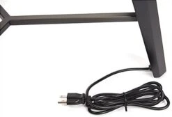 24" Glass Display Case W/ Pull-Out Door, 8 LED Lights, Tripod Legs - Black -LuxeDisplay Shop dctripled.ra9 preview