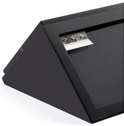 12”w Wall Wedge Display Case W/ MDF Base And Lift Off Acrylic Vitrine - Black -LuxeDisplay Shop dcwwdg12bk.ra4 preview
