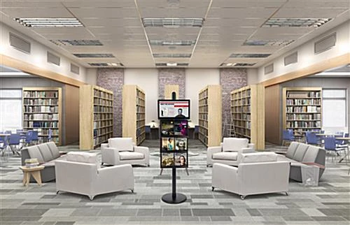 3-Tiered Digital Literature Holder, Android 7.1 OS, High Quality LCD Screen - Black 10 3-Tiered Digital Literature Holder, Android 7.1 OS, High Quality LCD Screen - Black - Image 8