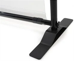 Floor Standing Sneeze Shield, PVC, Portable Aluminum Frame - Clear -LuxeDisplay Shop dgclrsr5572.ra4 preview