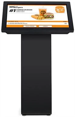 32” Slanted Touch Screen Digital Kiosk, 10pt IR Display, Android OS - Black -LuxeDisplay Shop dgfskatch32bk.ra1 preview