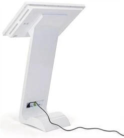 32” Slanted Touch Screen Digital Kiosk, 10pt IR Display, Android 7.1 OS - White -LuxeDisplay Shop dgfskatch32wh.ra3 preview