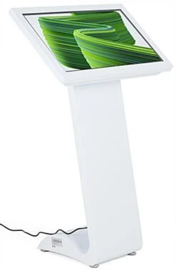 32” Slanted Touch Screen Digital Kiosk, 10pt IR Display, Android 7.1 OS - White