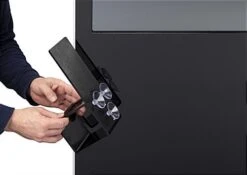 Plastic Hand Sanitizer Dispenser With Suction Cups And Pre-Printed Graphic - Black -LuxeDisplay Shop dghsdfmcp.ra5 preview