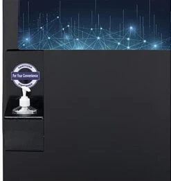 Plastic Hand Sanitizer Dispenser With Suction Cups And Pre-Printed Graphic - Black -LuxeDisplay Shop dghsdfmcp.ra6a preview