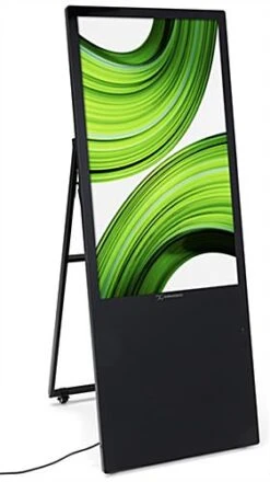 43" Non-Touch Digital A-Frame Sign W/ Android 7.1 Operating System - Black