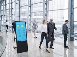 43" Non-Touch Digital A-Frame Sign W/ DisplayIt!Xpress Content Management - Black -LuxeDisplay Shop dgsnafnt43s.ra7 preview