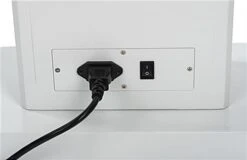 Non-Touch Wrist Temperature Scanner Stand W/ 1000ml Gel Sanitizer Dispenser - White -LuxeDisplay Shop dgtempscn.ra4 preview