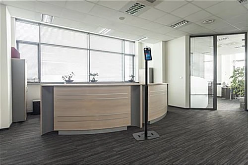 Non-Contact Body Temperature Scanner, Floor Standing W/ Adjustable Height - Black 8 Non-Contact Body Temperature Scanner, Floor Standing W/ Adjustable Height - Black - Image 6