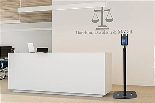 Non-Contact Body Temperature Scanner, Floor Standing W/ Adjustable Height - Black 9 Non-Contact Body Temperature Scanner, Floor Standing W/ Adjustable Height - Black - Image 7