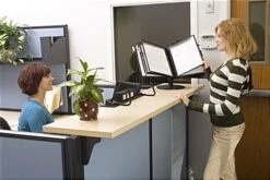 Desktop Reference System W/ 10 Double-sided Pages For 8.5 X 11 Sheets, 2" Tabs, Black -LuxeDisplay Shop dk10dpsbk.ra5 preview