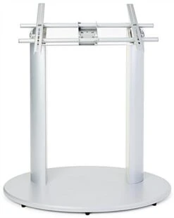 TV Stand For Floor Fits Monitors 42 To 60-Inch, Angled Design - Silver -LuxeDisplay Shop drmntst.ra3 preview