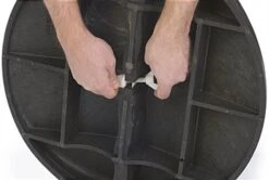 18” X 31” Sidewalk Sign, Aluminum Panel, Weighted Base – Black -LuxeDisplay Shop eco1831wn.ra3 preview