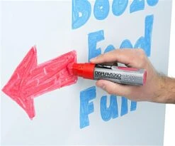 18” X 31” Sidewalk Sign, Aluminum Panel, Weighted Base – Black -LuxeDisplay Shop eco1831wn.ra4 preview