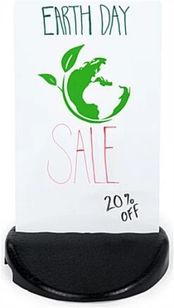 18” X 31” Sidewalk Sign, Aluminum Panel, Weighted Base – Black -LuxeDisplay Shop eco1831wn.ra7 preview