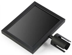 QueuePole.Economy 11 X 8.5 Stanchion Sign Frame, Slide-In Design, Landscape – Black -LuxeDisplay Shop ecpt1185sh.ra1 preview