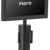 QueuePole.Economy 11 X 8.5 Stanchion Sign Frame, Slide-In Design, Landscape – Black -LuxeDisplay Shop ecpt1185sh.rw preview