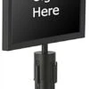 QueuePole.Economy 14 X 11 Stanchion Sign Frame, Slide-in Design, Landscape - Black -LuxeDisplay Shop ecpt1411sh.rw preview