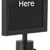 QueuePole.Economy 8.5 X 11 Stanchion Sign Frame, Slide-In Design, Portrait – Black -LuxeDisplay Shop ecpt8511sh.rw preview