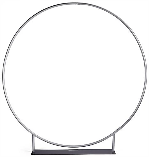84.5" X 87" Backdrop W/ Round Frame, Snap-Lock Tubing Assembly - Silver 3 84.5" X 87" Backdrop W/ Round Frame, Snap-Lock Tubing Assembly - Silver