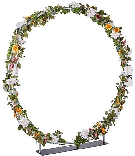 84.5" X 87" Backdrop W/ Round Frame, Snap-Lock Tubing Assembly - Silver 4 84.5" X 87" Backdrop W/ Round Frame, Snap-Lock Tubing Assembly - Silver - Image 2