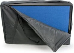 121"w Floor Standing Hook & Loop Display Board, 10 Panels, Double Sided - Blue -LuxeDisplay Shop fbl7272tn.ra5 preview