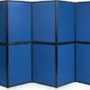 121"w Floor Standing Hook & Loop Display Board, 10 Panels, Double Sided - Blue 1 121"w Floor Standing Hook & Loop Display Board, 10 Panels, Double Sided - Blue -LuxeDisplay Shop fbl7272tn.rw preview