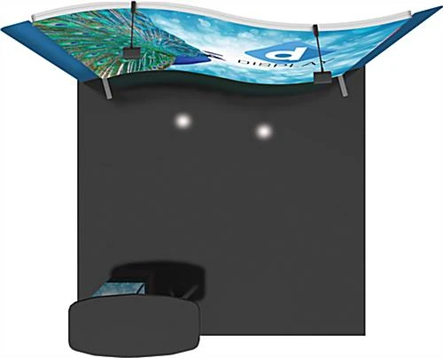 10x20 Trade Show Booth Kit W/ SEG Backdrop, 2 Spotlights And Counter 4 10x20 Trade Show Booth Kit W/ SEG Backdrop, 2 Spotlights And Counter - Image 2