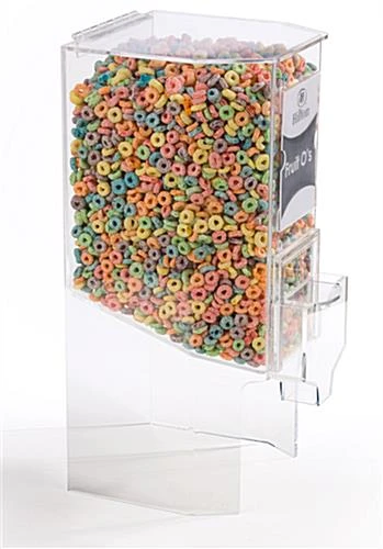 3.5 Gallon Acrylic Food Dispenser W/ Sign Sleeve, Continuous Flow 4 3.5 Gallon Acrylic Food Dispenser W/ Sign Sleeve, Continuous Flow - Image 2