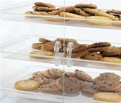 Food Display Case With (3) Plastic Removable Trays - Green Acrylic 7 Food Display Case With (3) Plastic Removable Trays - Green Acrylic -LuxeDisplay Shop fdcs3tr.ra2 preview