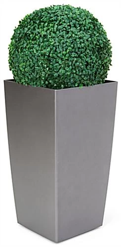 19"d Artificial Boxwood Ball In Planter, Weatherproof Design & UV Resistant - Green