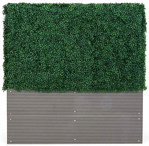 49"w X 49"h Faux Boxwood Hedge Panel, Weatherproof Design & UV Resistant - Green 4 49"w X 49"h Faux Boxwood Hedge Panel, Weatherproof Design & UV Resistant - Green - Image 2