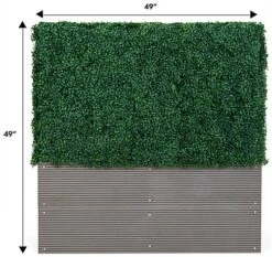 49"w X 49"h Faux Boxwood Hedge Panel, Weatherproof Design & UV Resistant - Green 13 49"w X 49"h Faux Boxwood Hedge Panel, Weatherproof Design & UV Resistant - Green -LuxeDisplay Shop fdffdsh1.ra4 preview