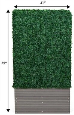 41"w X 72"h Faux Boxwood Hedge Panel, Weatherproof Design & UV Resistant - Green 13 41"w X 72"h Faux Boxwood Hedge Panel, Weatherproof Design & UV Resistant - Green -LuxeDisplay Shop fdffdtl1.ra4 preview
