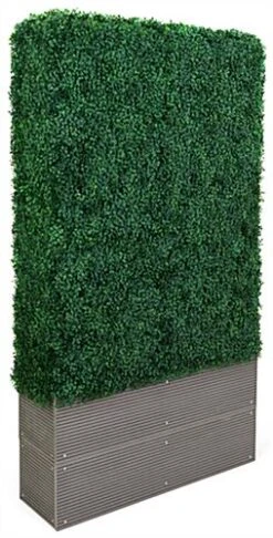 41"w X 72"h Faux Boxwood Hedge Panel, Weatherproof Design & UV Resistant - Green