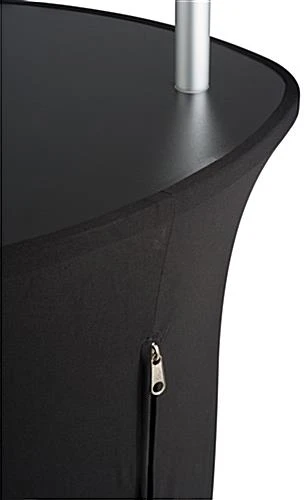 Trade Show Display Tower W/ Acrylic Shelves, Black Fabric Cover, Portable - Silver 6 Trade Show Display Tower W/ Acrylic Shelves, Black Fabric Cover, Portable - Silver - Image 4