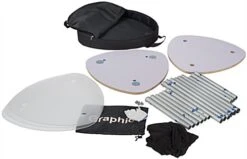 Trade Show Display Tower W/ Acrylic Shelves, Custom Fabric Cover, Portable - Silver -LuxeDisplay Shop fdr39trgd.ra9 preview