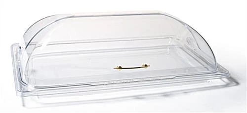 Food Dome W/ Roll-Back Lid - Clear 3 Food Dome W/ Roll-Back Lid - Clear