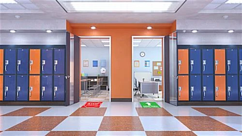 12 X 12 Pre-Printed Floor Decal For Crowd Control, One Way Message - Green 4 12 X 12 Pre-Printed Floor Decal For Crowd Control, One Way Message - Green - Image 2