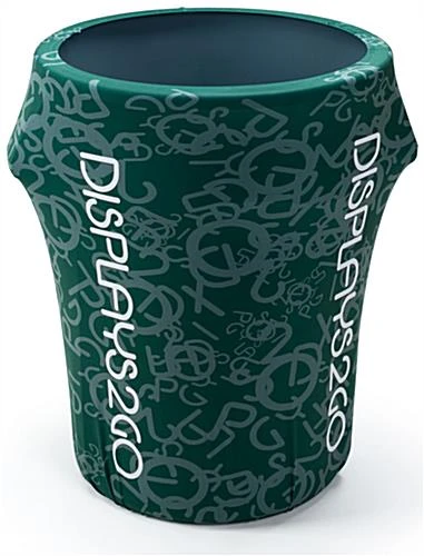 44-Gallon Stretch Trash Can Cover, Open Top - Custom Graphics 3 44-Gallon Stretch Trash Can Cover, Open Top - Custom Graphics