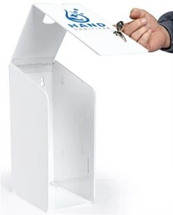 Gallon Hand Sanitizer Holder, Countertop Or Wall Mount, Stock Graphics - White -LuxeDisplay Shop fg1ghsh.ra3 preview