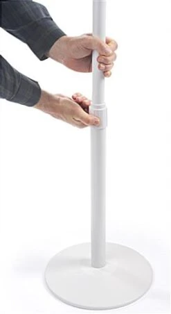 Touchless Hand Sanitizer Dispenser, Floor Standing W/ Pre-Printed Backsplash - White 11 Touchless Hand Sanitizer Dispenser, Floor Standing W/ Pre-Printed Backsplash - White -LuxeDisplay Shop fgabshss.ra2 preview