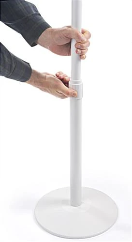 Touchless Hand Sanitizer Dispenser, Floor Standing W/ Pre-Printed Backsplash - White 5 Touchless Hand Sanitizer Dispenser, Floor Standing W/ Pre-Printed Backsplash - White - Image 3