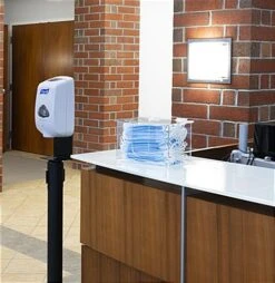 Acrylic Earloop-Style Face Mask Dispenser W/ Hinged Top - Clear -LuxeDisplay Shop fgahcmd.ra4 preview